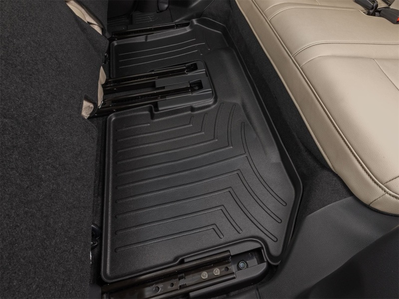 Mazda CX-90 PHEV FloorLiner - Rear - WeatherTech - FloorLiner™ DigitalFit® - Black - `24-`26