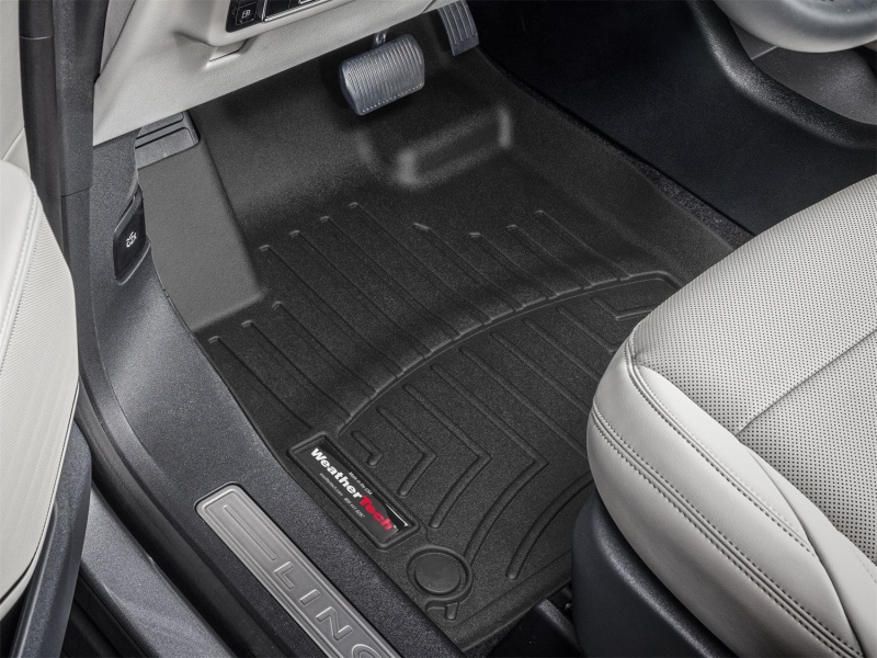 Lincoln Nautilus Floor Mats - Front - WeatherTech - FloorLiner DigitalFit - Black - `24-`26
