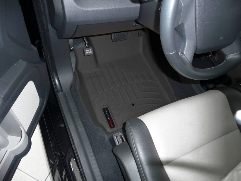 Dodge Journey FloorLiner - Front - WeatherTech - DigitalFit - Black - `09-`11
