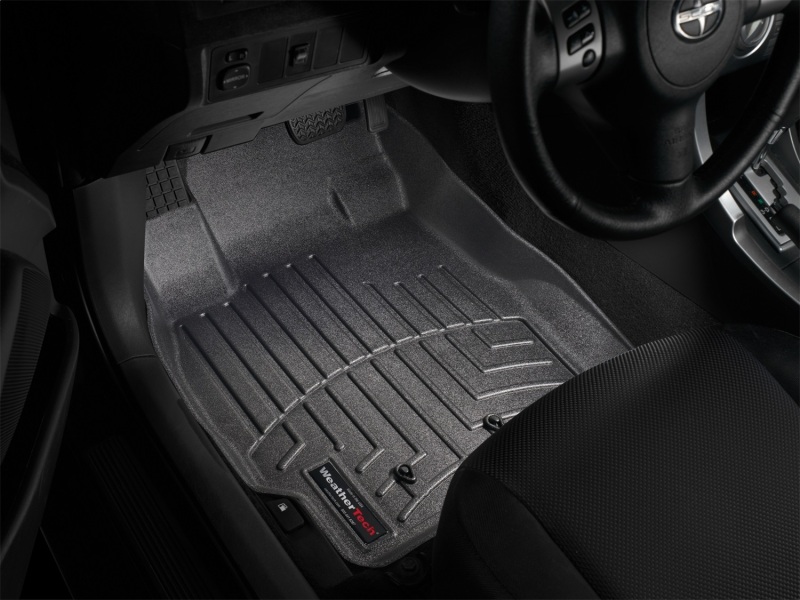 Scion tC FloorLiner - Front - WeatherTech - DigitalFit - Black - `05-`10