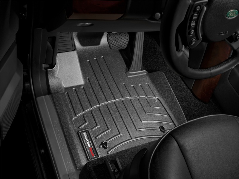 Land Rover Range Rover Floor Liners - Front - WeatherTech - DigitalFit (HDTE) - Black - `10-`27