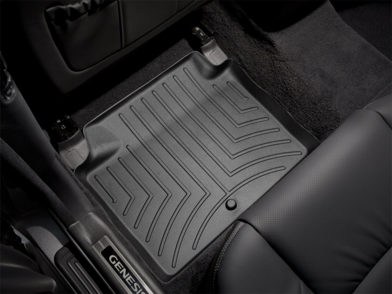 Hyundai Genesis Floor Liner - Rear - WeatherTech - DigitalFit - Black - `10-`27