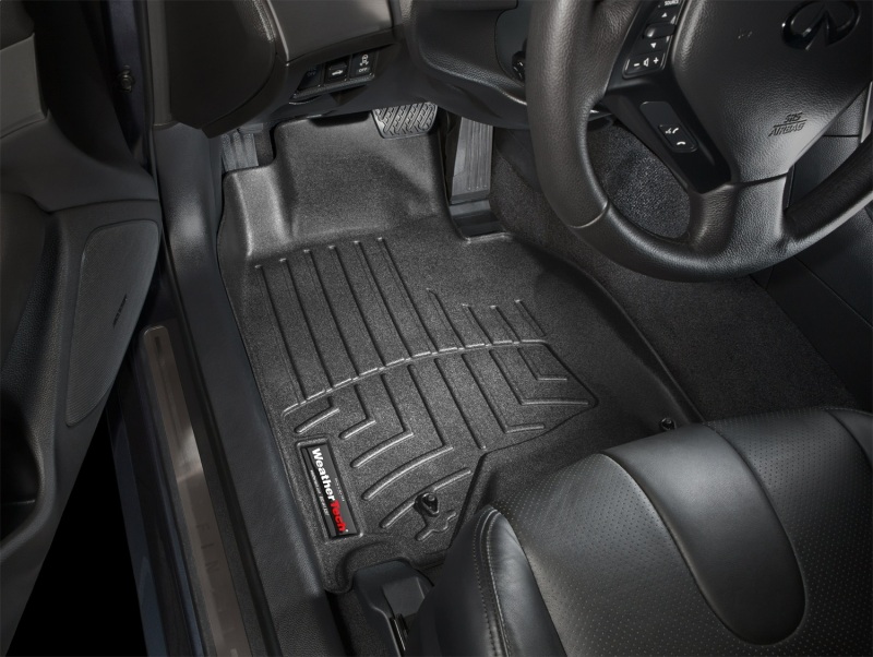 Infiniti G FloorLiner - Front - WeatherTech - DigitalFit - Black - `09-`13