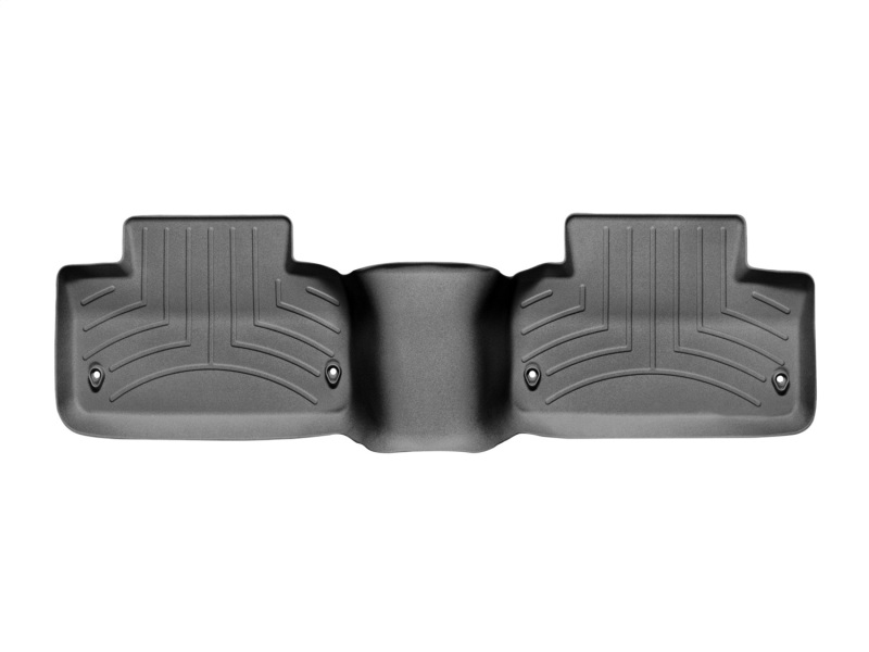 Land Rover Range Rover Evoque Floor Liners - Rear - WeatherTech - FloorLiner DigitalFit (HDTE), with 2nd Row Retention - Black - `13-`27