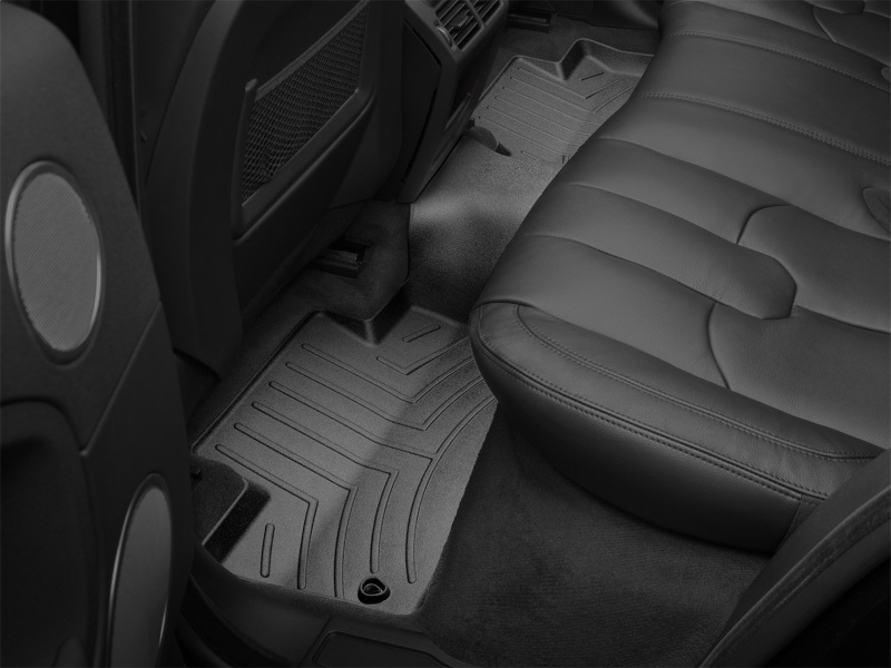 Land Rover Range Rover Evoque Floor Liners - Rear - WeatherTech - FloorLiner DigitalFit (HDTE), with 2nd Row Retention - Black - `13-`27