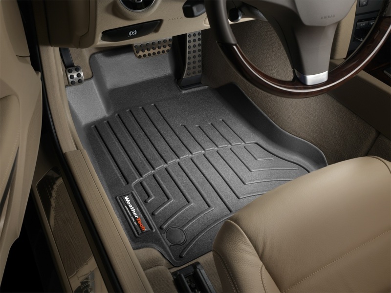 Mercedes-Benz C-Class FloorLiner - Front - WeatherTech - DigitalFit - Black - `12-`13
