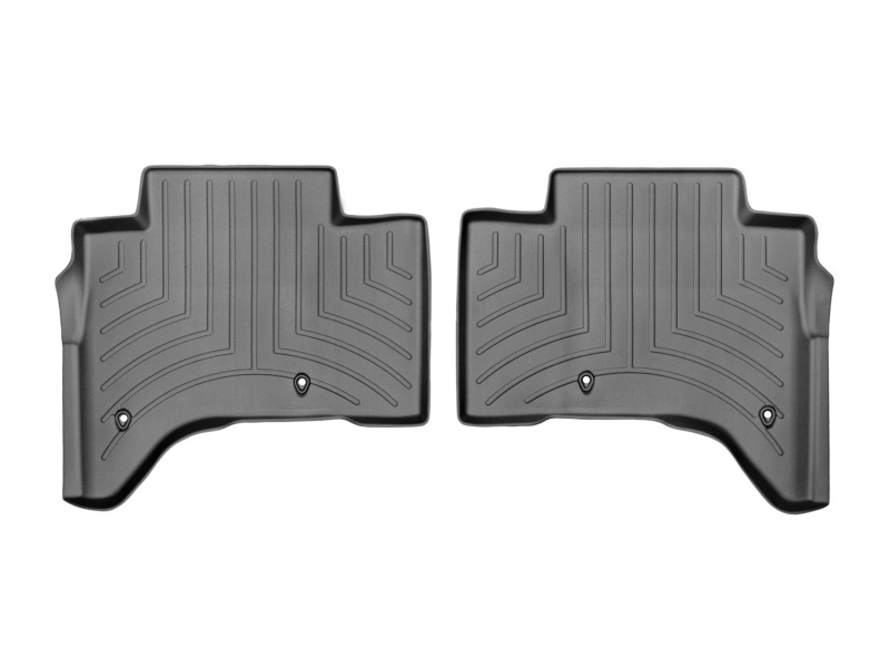 Land Rover Range Rover Floor Liners - Rear - WeatherTech - FloorLiner DigitalFit, Standard Wheelbase, 2nd Row Center Console - Black - `13-`27