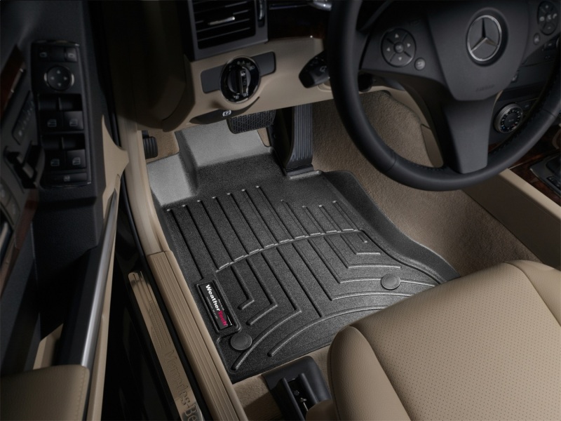 Mercedes-Benz GLK-Class FloorLiner - Front - WeatherTech - DigitalFit - Black - `13-`27
