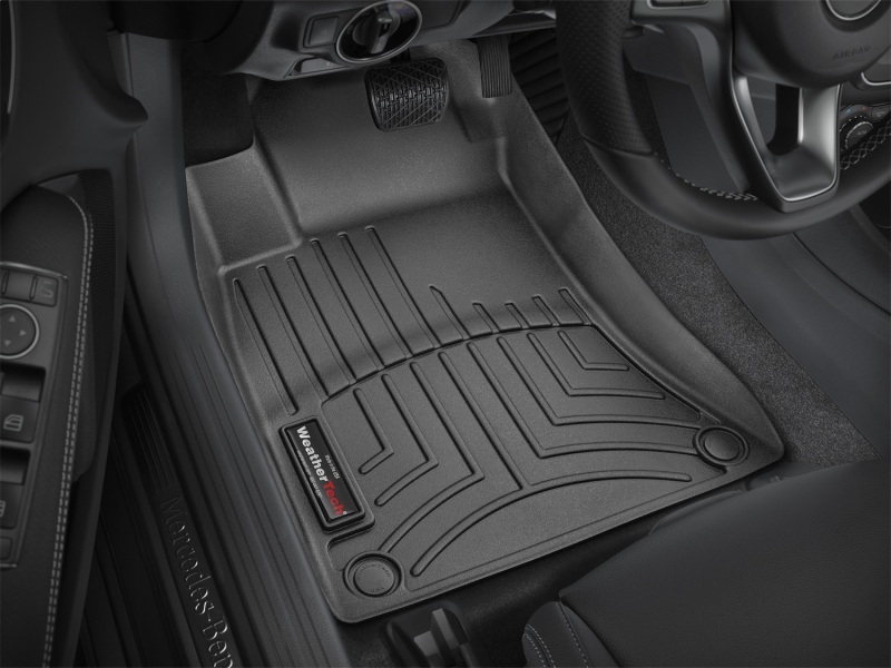 Mercedes-Benz CLA-Class FloorLiner - Front - WeatherTech - DigitalFit - Black - `14-`27