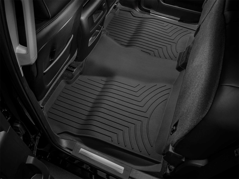 GMC 3500HD Floor Mat Set - Rear - WeatherTech - FloorLiner HP - Black - `15-`19