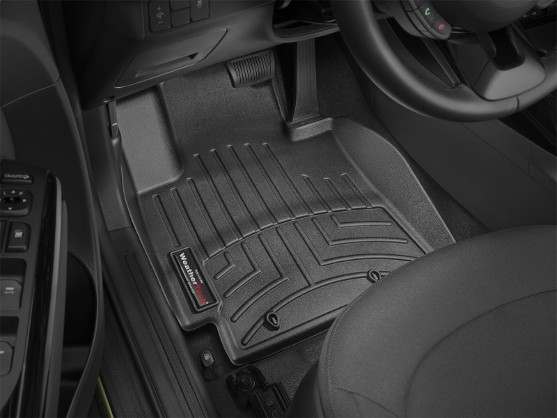 Kia Soul FloorLiner - Front - WeatherTech - DigitalFit - Black - `14-`27