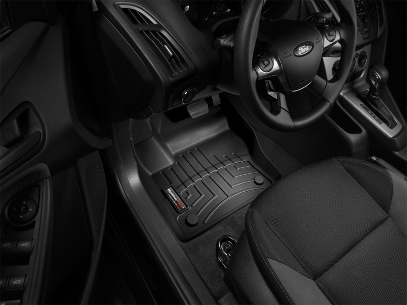 Ford Focus FloorLiner - Front - WeatherTech - DigitalFit - Black - `12-`14