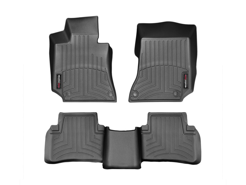 Mercedes-Benz E-Class Floor Mats - Rear - WeatherTech - DigitalFit - Black - `15-`27