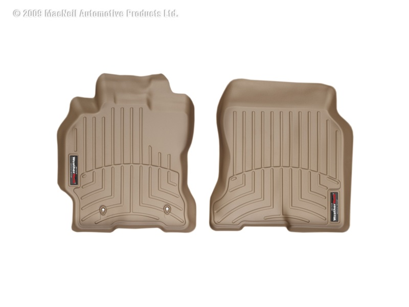 Toyota Prius FloorLiner - Front - WeatherTech - DigitalFit - Tan - `04-`09