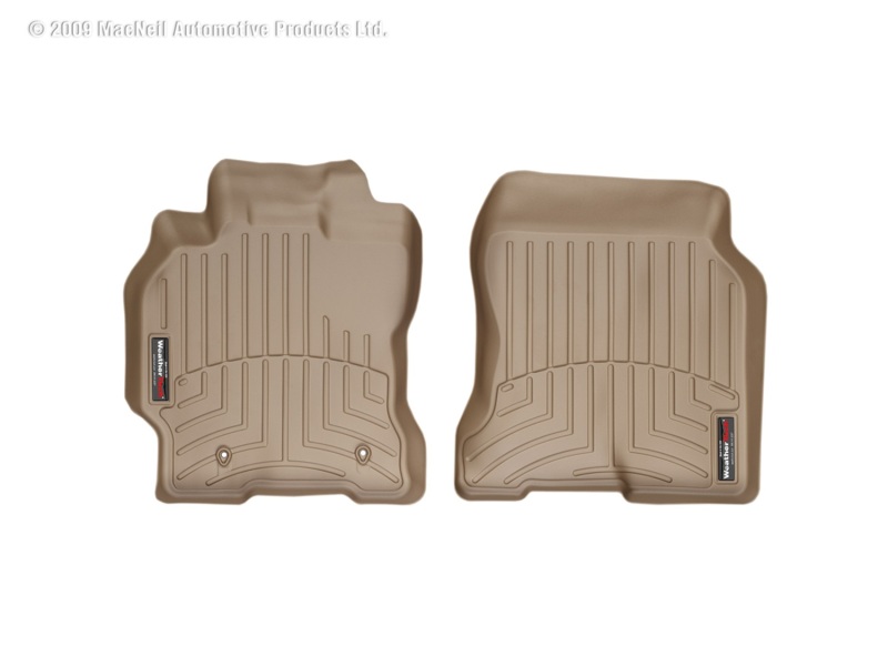 Toyota Prius FloorLiner - Front - WeatherTech - DigitalFit - Tan - `04-`09
