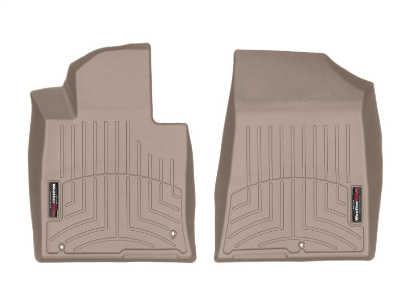 Kia Cadenza FloorLiner - Front - WeatherTech - DigitalFit - Tan - `17-`27