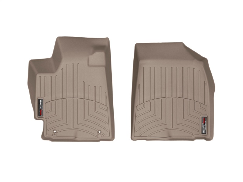 Toyota Highlander FloorLiner - Front - WeatherTech - DigitalFit - Tan - `08-`13