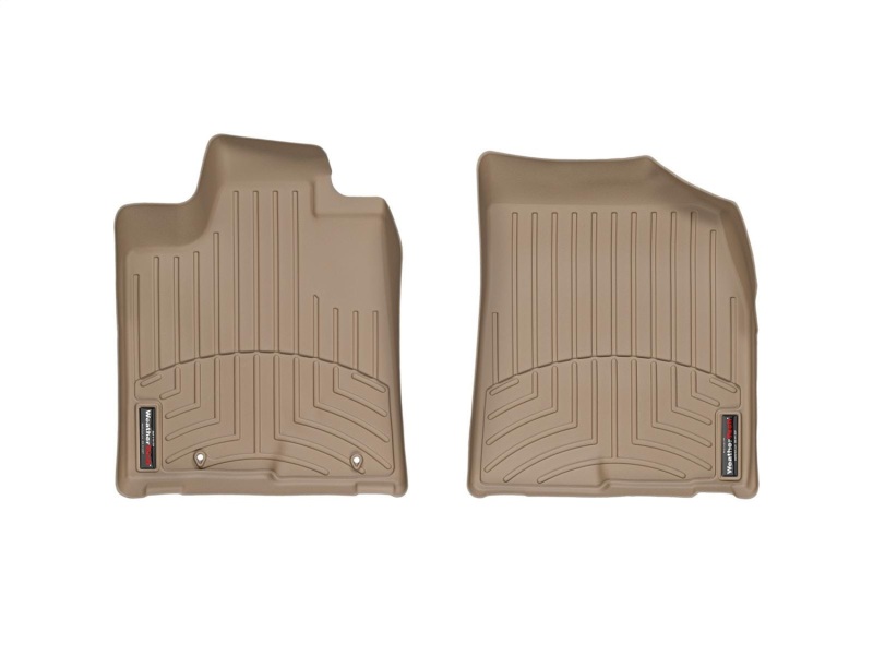 Toyota Highlander FloorLiner - Front - WeatherTech - DigitalFit - Tan - `08-`13