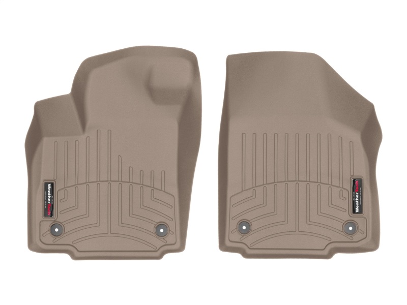 Hyundai Accent FloorLiner - Front - WeatherTech - DigitalFit - Tan - `18-`27