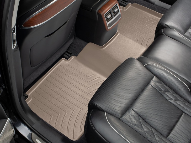 Kia K900 Floor Mats - Rear - WeatherTech - DigitalFit - Tan - `19-`27