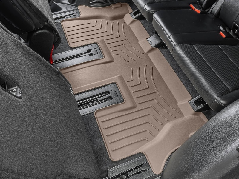 Kia Telluride Floor Mat Set - Rear - WeatherTech - FloorLiner HP - Tan - `20-`27
