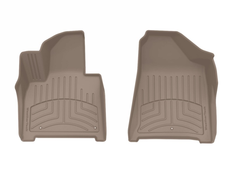 Hyundai Santa Fe Floor Mat Set - Front - WeatherTech - FloorLiner HP - Tan - `24-`25