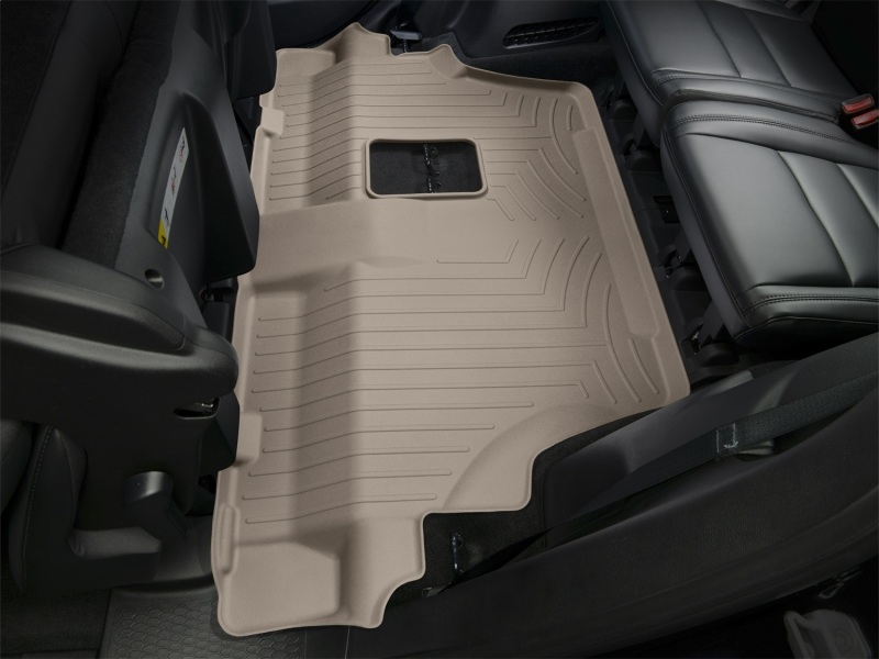 Cadillac Escalade Floor Mat Set - Rear - WeatherTech - FloorLiner HP - Tan - `25-`26
