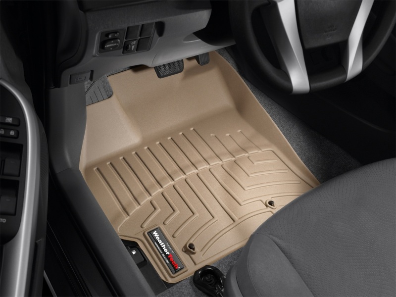 Toyota Prius FloorLiner - Front - WeatherTech - DigitalFit - Tan - `10-`11