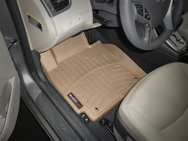Hyundai Elantra FloorLiner - Front - WeatherTech - DigitalFit - Tan - `11-`27