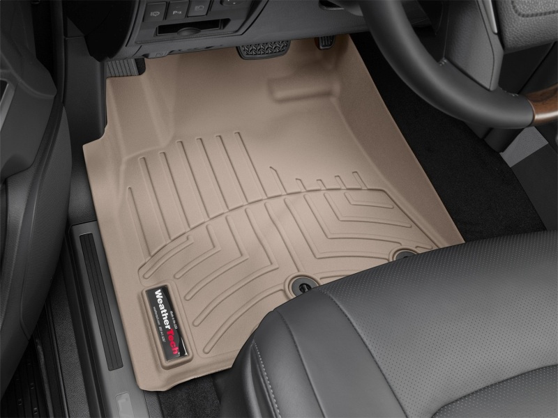 Toyota Land Cruiser FloorLiner - Front - WeatherTech - DigitalFit - Tan - `12-`13