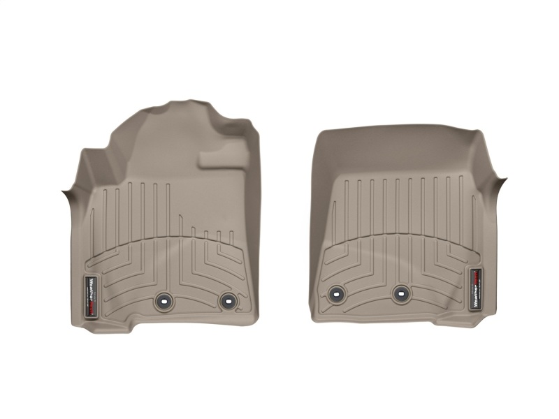 Toyota Land Cruiser FloorLiner - Front - WeatherTech - DigitalFit - Tan - `12-`13