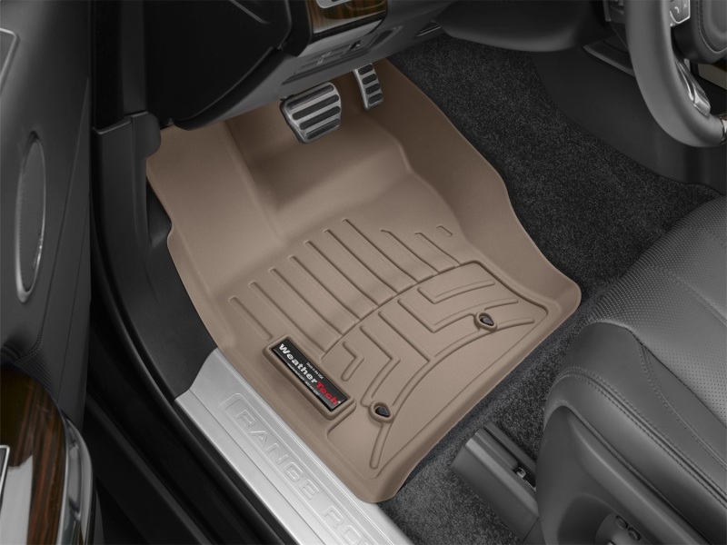 Land Rover Range Rover Floor Liners - Front - WeatherTech - DigitalFit - Tan - `13-`27