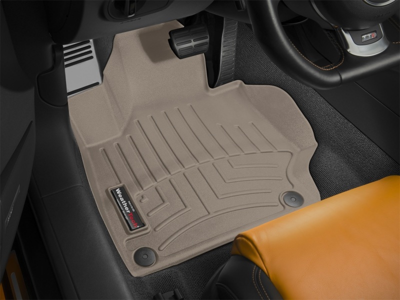 Audi TT Floor Mats - Front - WeatherTech - FloorLiner DigitalFit - Tan - `08-`13