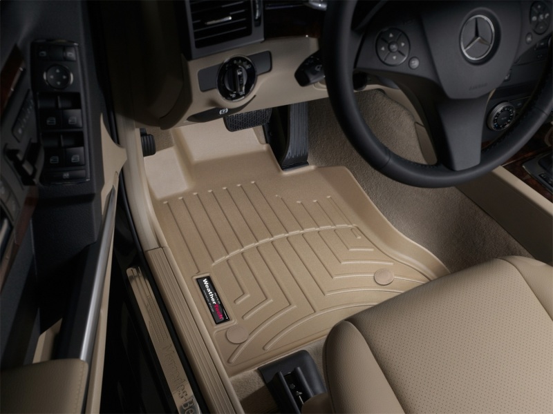 Mercedes-Benz GLK-Class FloorLiner - Front - WeatherTech - DigitalFit - Tan - `13-`27