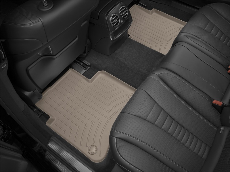 Mercedes-Benz S-Class FloorLiner - Rear - WeatherTech - DigitalFit - Tan - `14-`27