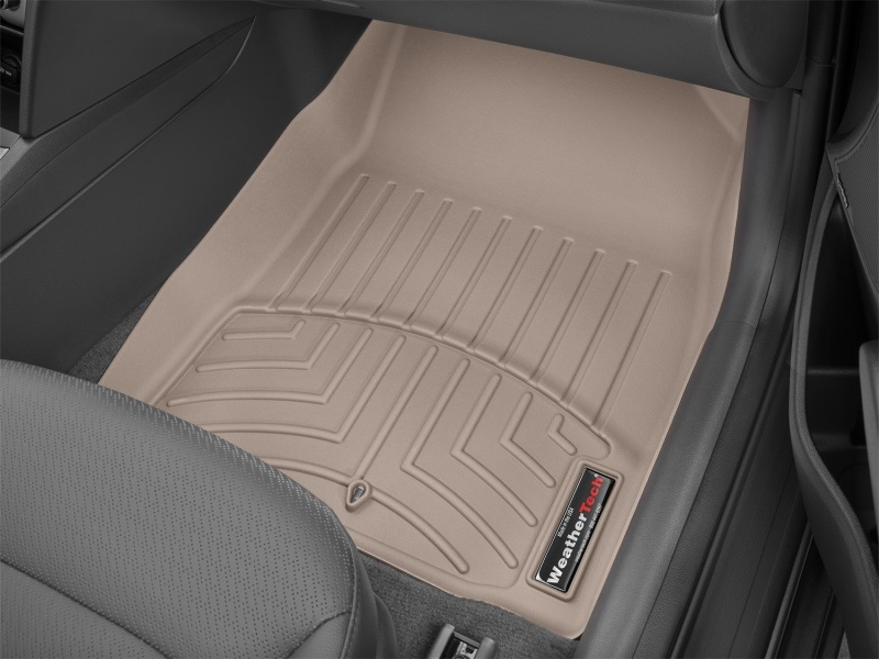 Hyundai Elantra FloorLiner - Front - WeatherTech - DigitalFit - Tan - `17-`27