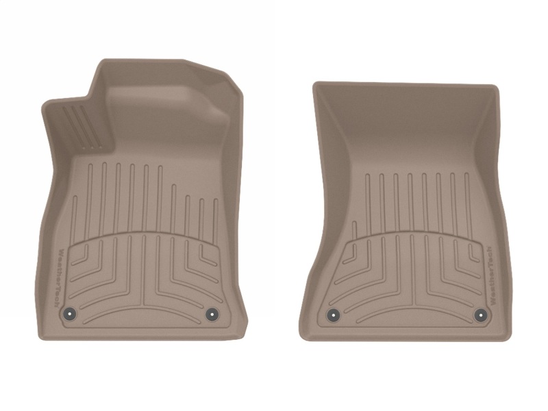 Audi S4 Floor Mat Set - Front - WeatherTech - FloorLiner HP - Tan - `17-`24 Audi S4 Floor Mat Set - Front - WeatherTech - FloorLiner HP - Tan - `17-`24