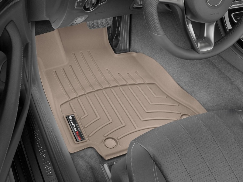 Mercedes-Benz E Class FloorLiner - Front - WeatherTech - DigitalFit - Tan - `17-`27