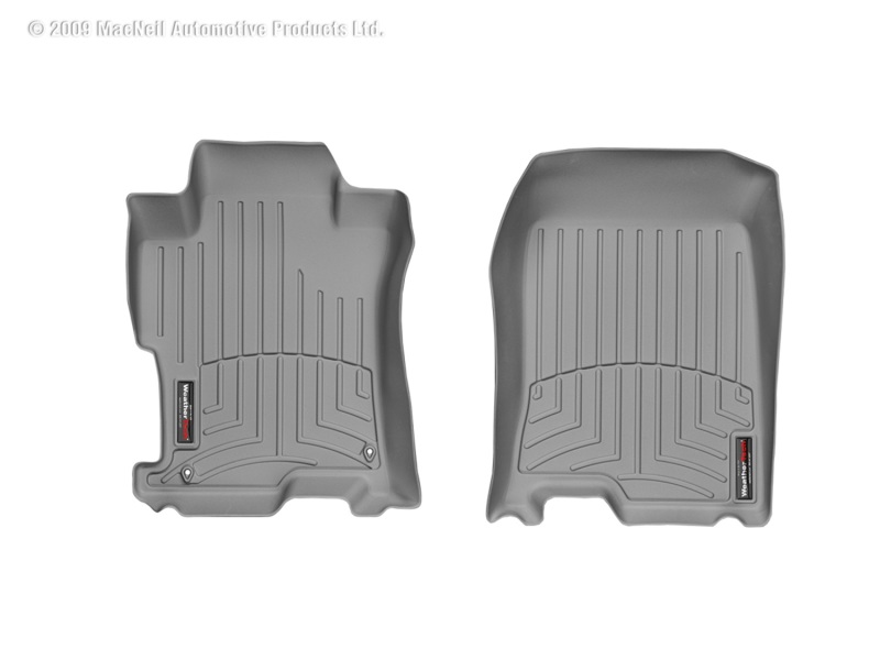 Honda Accord FloorLiner - Front - WeatherTech - DigitalFit - Grey - `08-`12 Honda Accord FloorLiner - Front - WeatherTech - DigitalFit - Grey - `08-`12