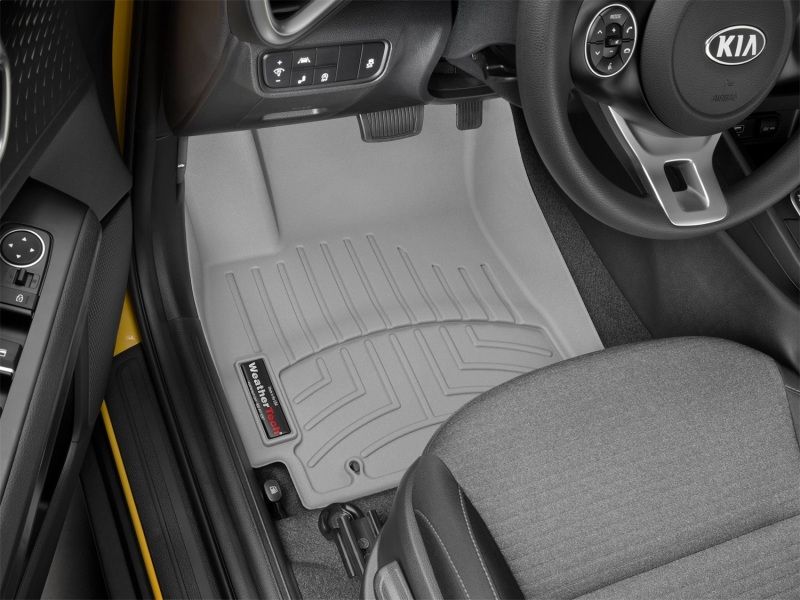 Kia Soul FloorLiner - Front - WeatherTech - DigitalFit - Grey - `20-`27