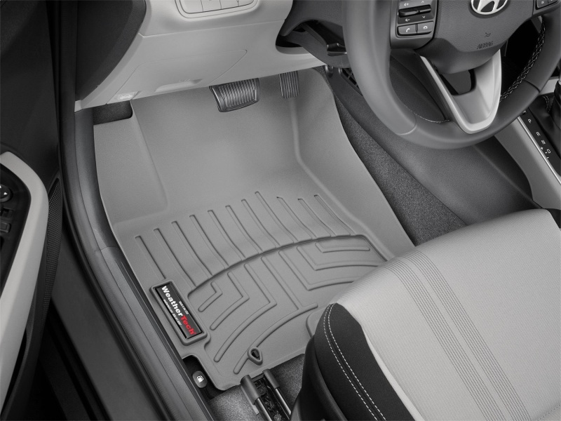 Hyundai Venue FloorLiner - Front - WeatherTech - DigitalFit - Grey - `20-`27