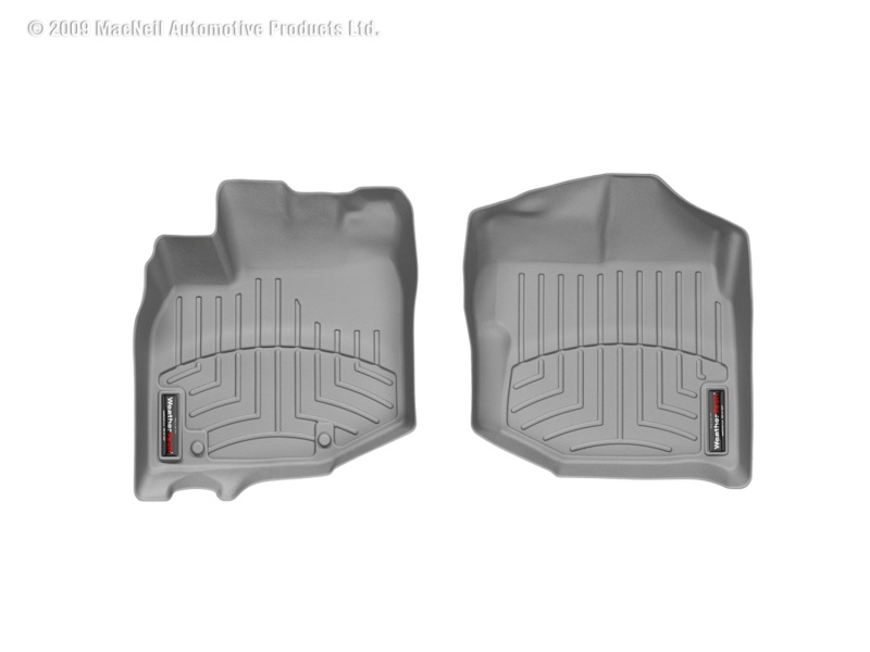 Honda Fit FloorLiner - Front - WeatherTech - DigitalFit - Grey - `09-`13