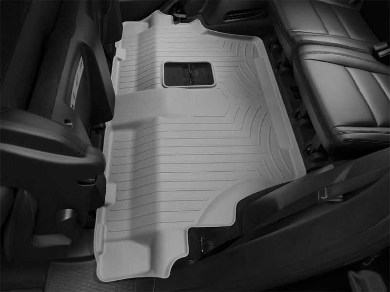 Cadillac Escalade Floor Mats - Rear - WeatherTech - FloorLiner HP - Grey - `25-`26