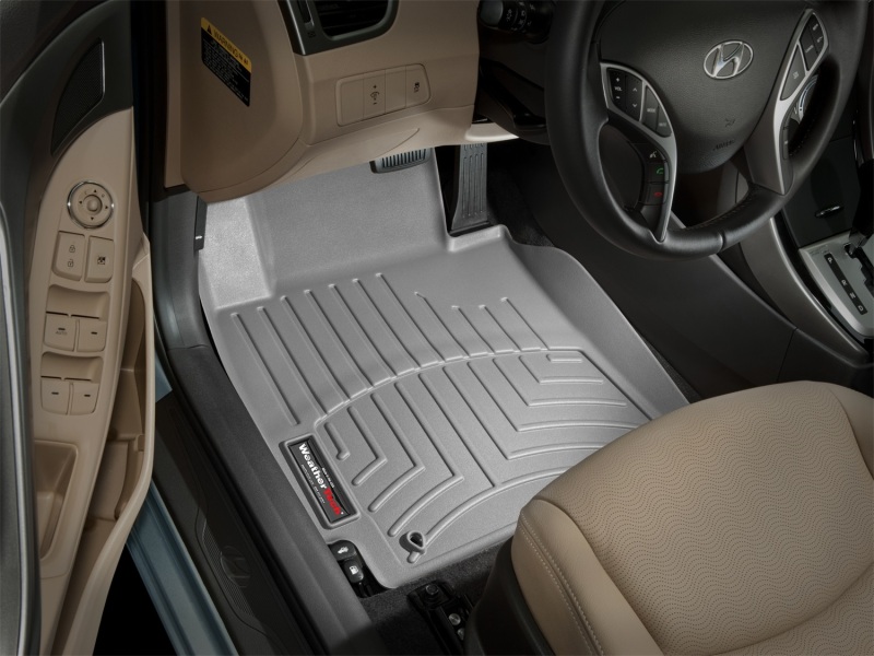 Hyundai Elantra Floor Liner - Front - WeatherTech - DigitalFit - Grey - `11-`27