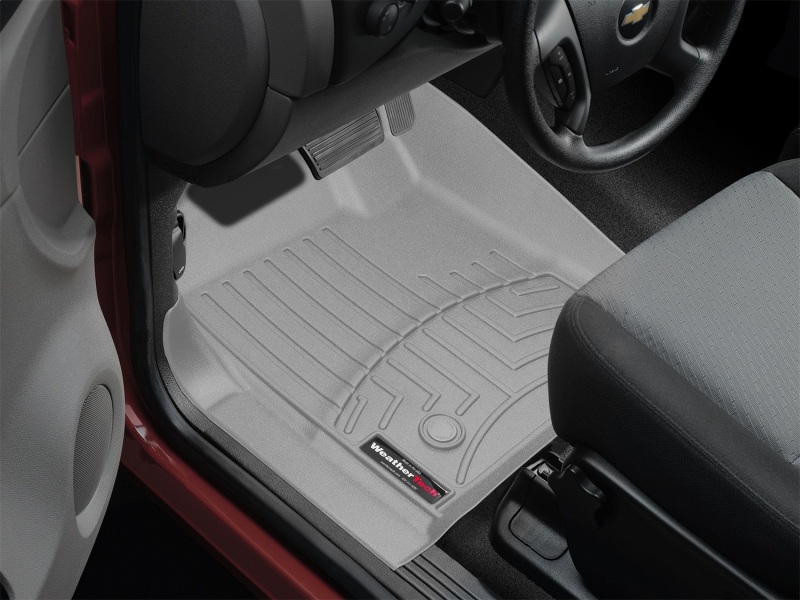 Chevrolet Silverado FloorLiner - Front - WeatherTech - DigitalFit - Grey - `07-`13
