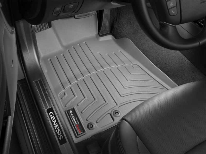 Hyundai Genesis FloorLiner - Front - WeatherTech - DigitalFit - Grey - `11-`27