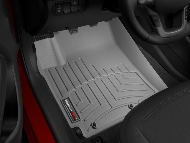 Kia Rio FloorLiner - Front - WeatherTech - DigitalFit - Grey - `12-`27