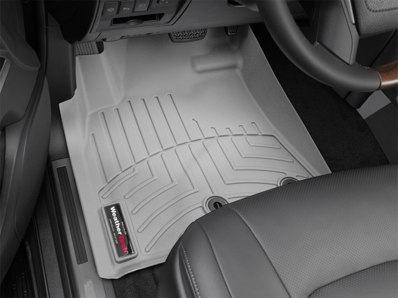 Toyota Land Cruiser FloorLiner - Front - WeatherTech - DigitalFit - Grey - `12-`13