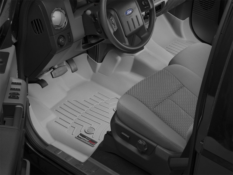 Ford F550 FloorLiner - Front - WeatherTech - DigitalFit - Grey - `12-`13