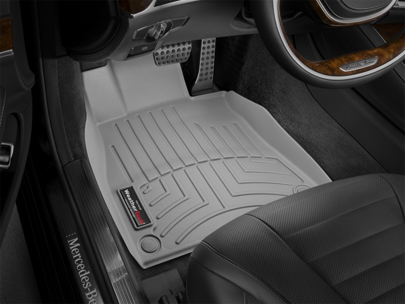 Mercedes-Benz S-Class Floor Liner - Front - WeatherTech - DigitalFit - Grey - `14-`27